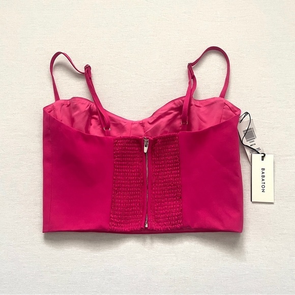 Nwt Aritzia Babaton Meta Camisole Bustier Crop Top - Picture 4 of 7